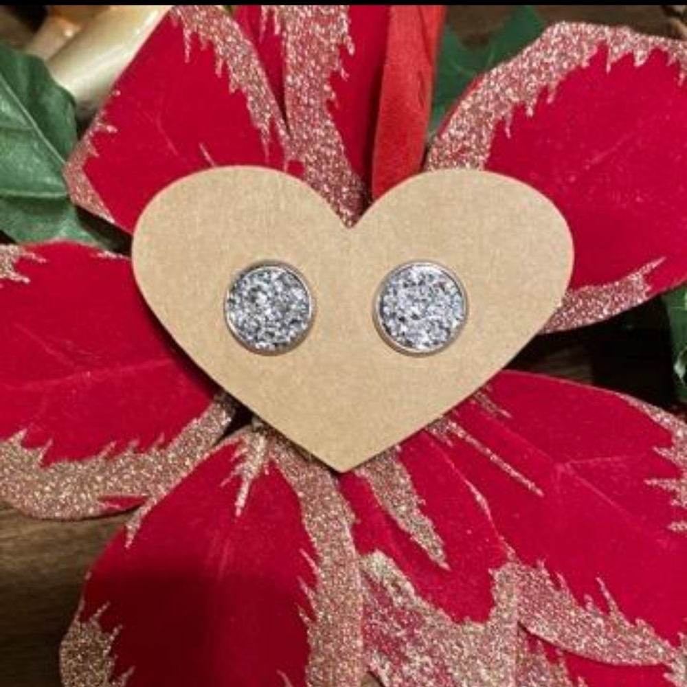 Druzy Stud Earrings